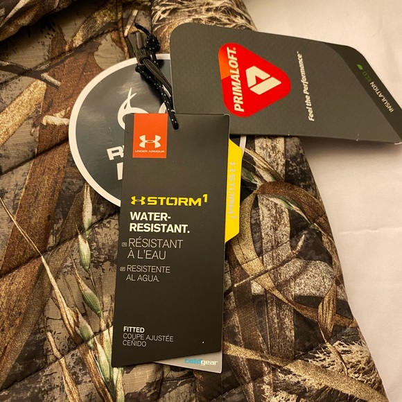 Under Armour camo jacket. Prima-loft fill  nylon outer size L NWT - Picture 3 of 6